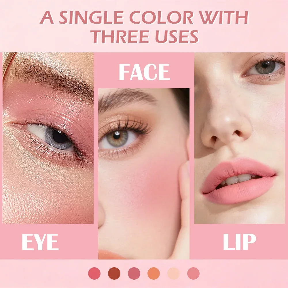 Lip Cheek Matte Mud Tint Multi-look Soft Velvet Finish Easy Blend Qme