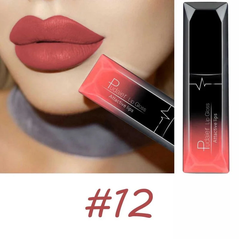 Lip Makeup 17 Sexy Matte Long Lasting Lipgloss Liquid Lipstick Cream Qme 12