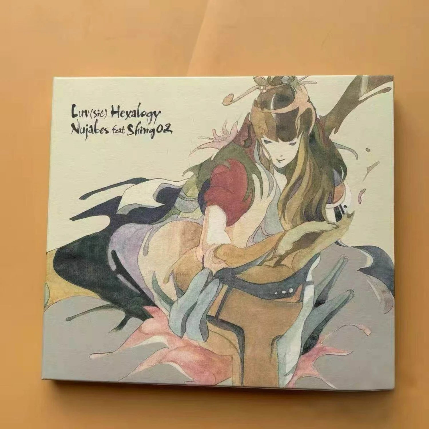 Jazz-Hip Hop Ambient Music Album Featuring Mellow Style Tracks, with Hand-Painted Art Cover Design Evoking A Relaxing Experience Qme Hexalogy