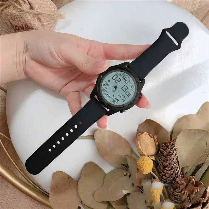 Watch Strap For Samsung Galaxy watch 6 4 5 pro/4 Classic/Active 2/Gear S3 frontier 20mm 22mm Silicone bracelet Huawei gt2 3 band Qme