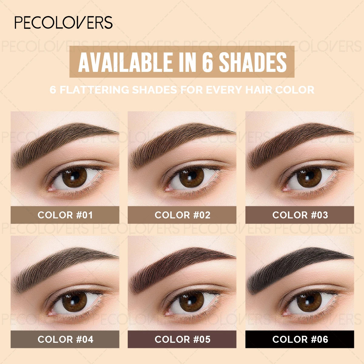Fast-drying Liquid Eyebrow Pencil Four-pronged Design Defined Brows Qme