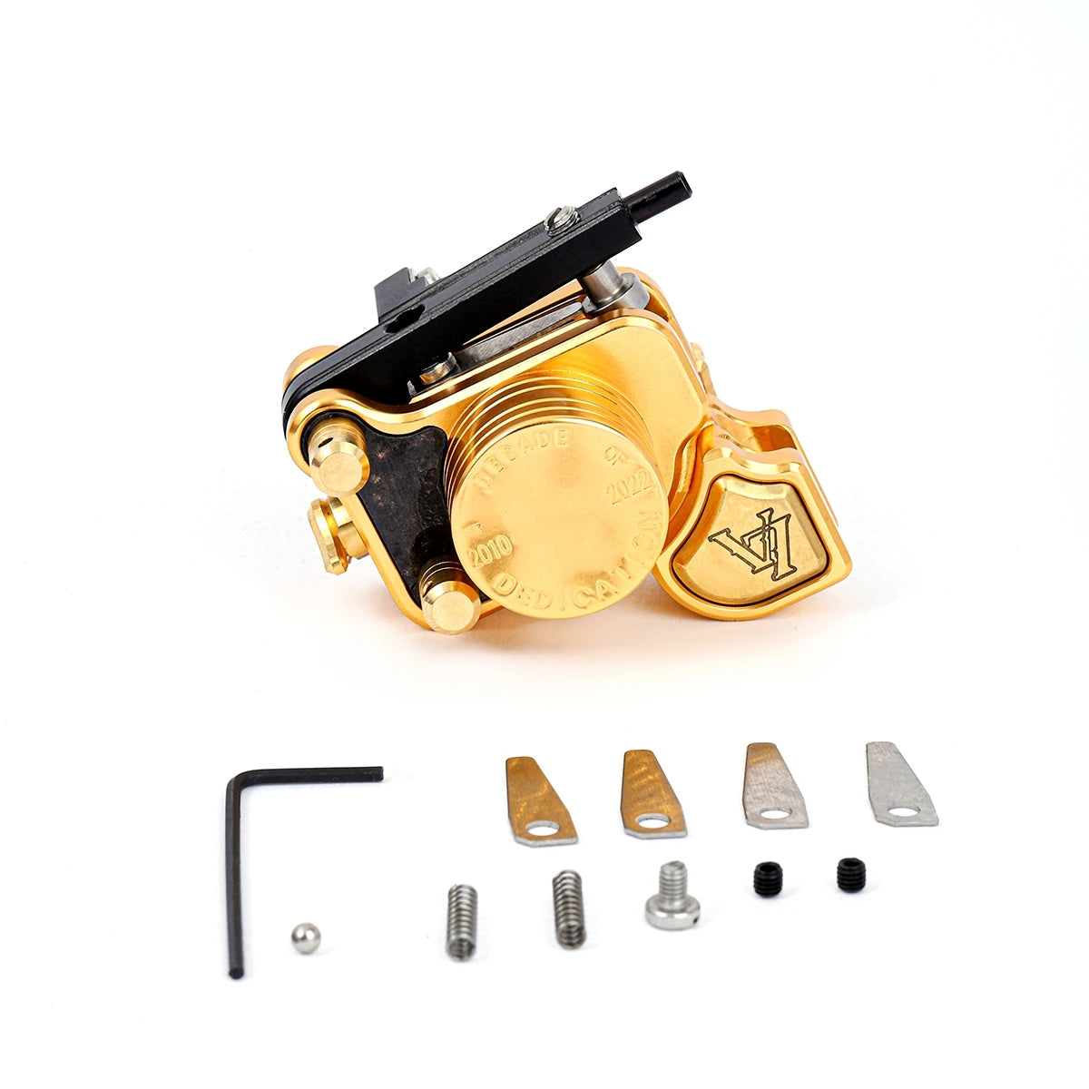 Brand New DARKLAB V7R Shrapnel Motor Rotary Tattoo Machine Gun Withe Adjustable Stroke Supply Qme Gold
