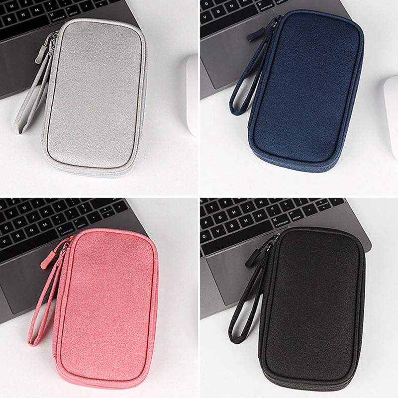 Storage Bag Cord Charger Power Hard Drive Electronic Digital USB Case Qme