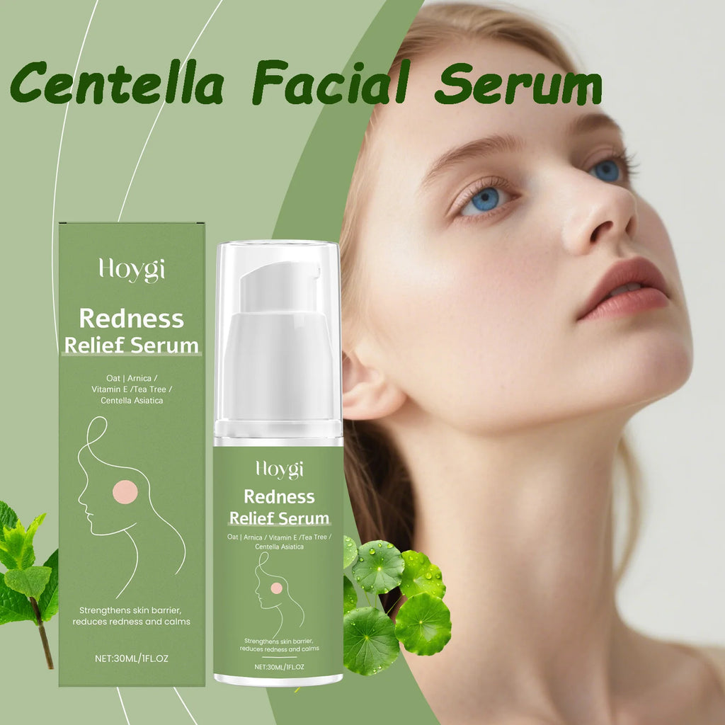 Centella Serum for Acne-Prone Skin Pore Shrinking Hydrating Smoothing Brightening Nourishing Redness Relief Serum Facial Care Qme