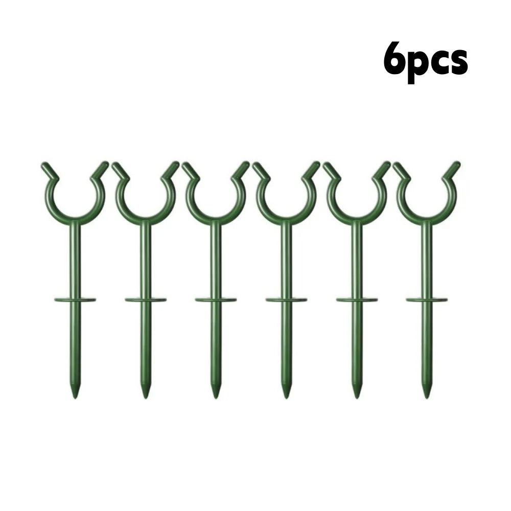 Garden Hose Bracket Irrigation Water Pipe Guide Nail Prevent Water Hose Entanglement Lawn Protector Gardening Tool and Equipment Qme 6pcs