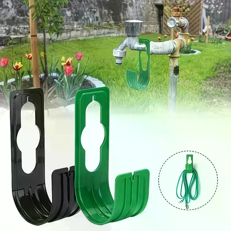 Water Pipe Storage Hooks Heavy-duty Watering Hose Rack Outdoor Wall Mounted Garden Hose Holder Racks Qme