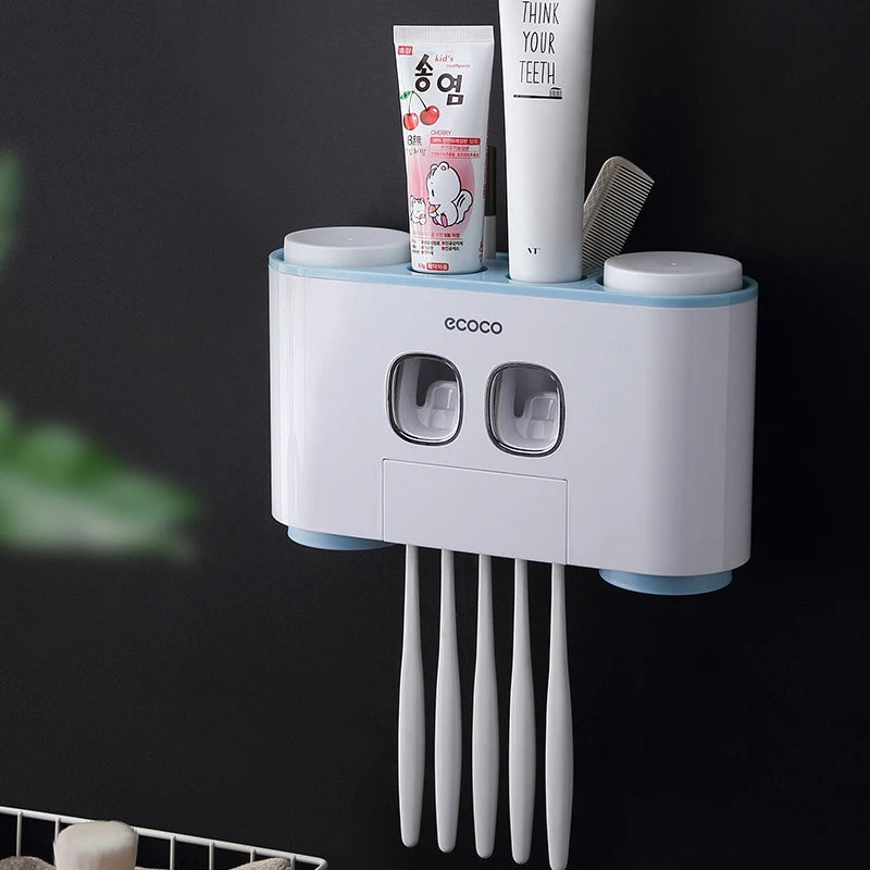 Bathroom Accessories Magnetic Adsorption Toothbrush Holder Automatic Qme 10