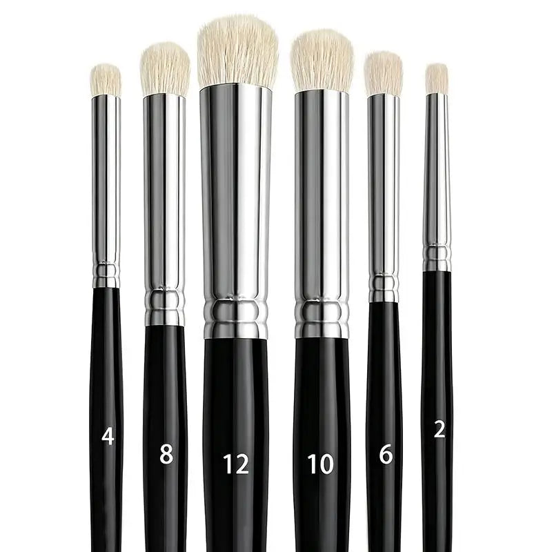 3 4 Dry Brush Miniature Painting Multi Use Drybrushes Model Coloring Qme Black 6pcs