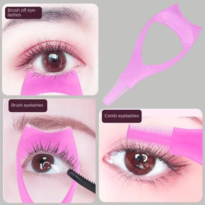 1 Plastic Portable Mascara Shield Applicator Eyelash Guide Aids Eye Qme