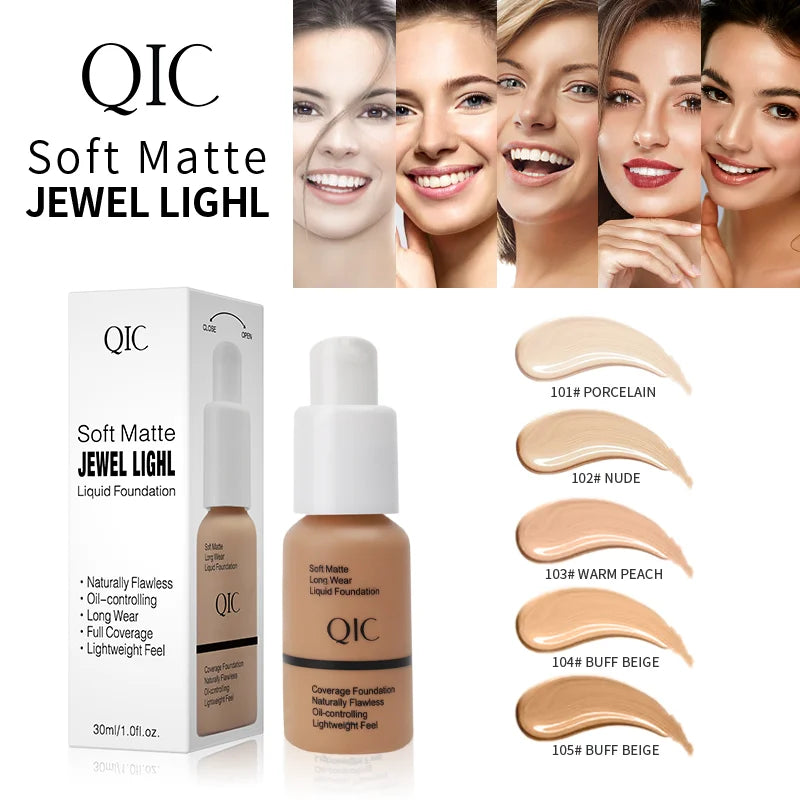 Matte BB Cream, Lightweight Full Coverage Foundation, Long Lasting Moisturizing, Waterproof Sweatproof Oil Control Face Makeup Qme