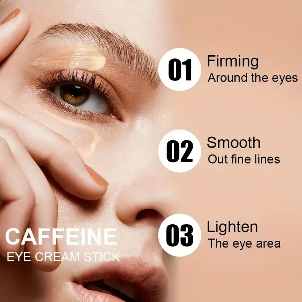 Caffeine eye cream stick nourishes the skin, improves fine lines, relieves eye bags and dark circles, and brightens the eye skin Qme