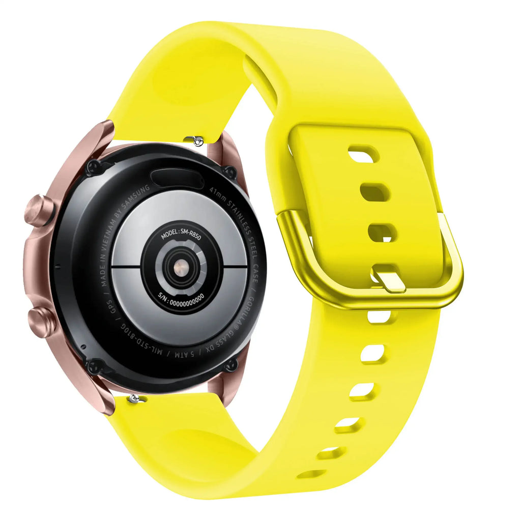 Watchband Silicone For Samsung Galaxy watch 3 45mm 41mm 42mm 46mm Strap Sport Smart Wristbands Bracelet 20mm 22mm Watchstrap Qme