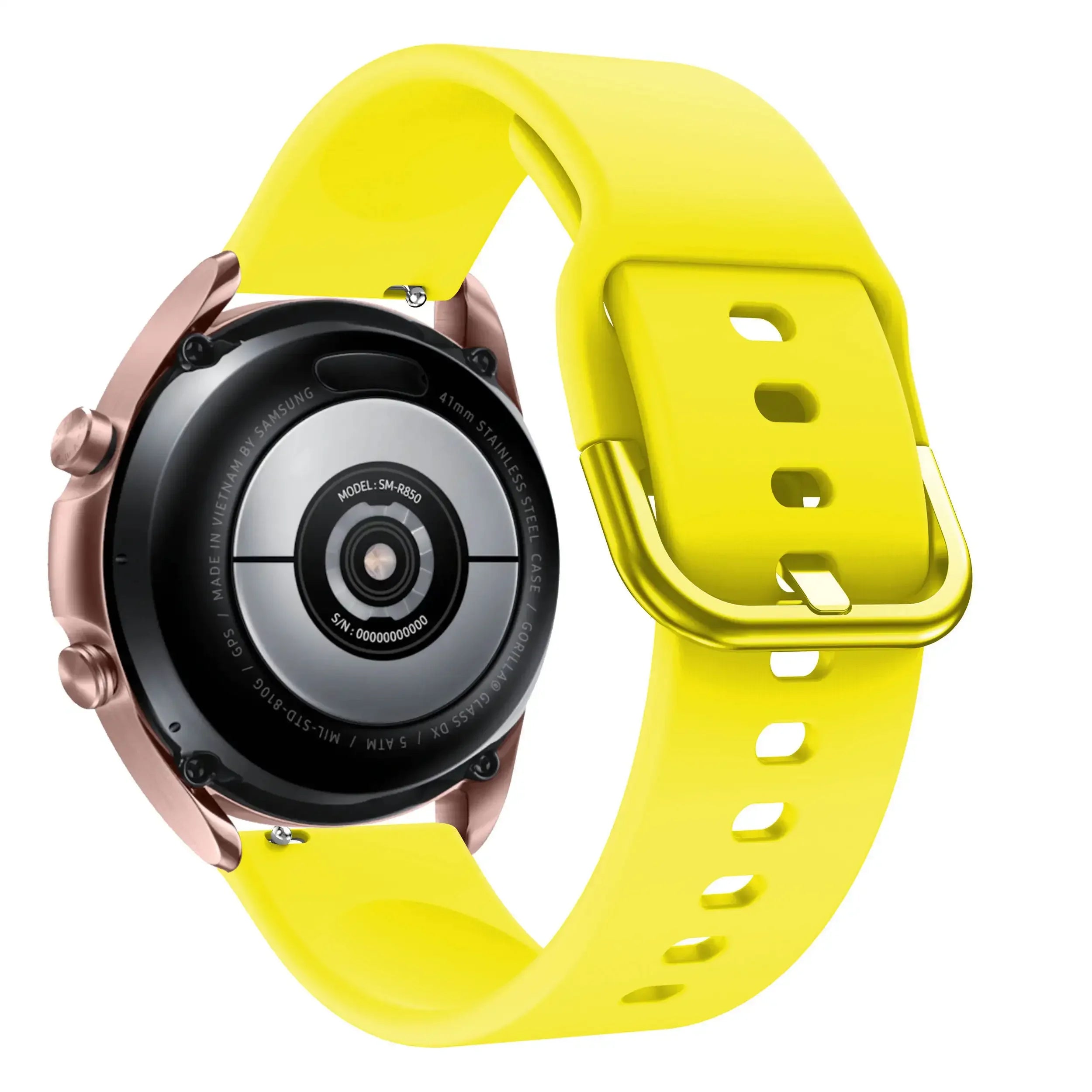 Watchband Silicone For Samsung Galaxy watch 3 45mm 41mm 42mm 46mm Strap Sport Smart Wristbands Bracelet 20mm 22mm Watchstrap Qme
