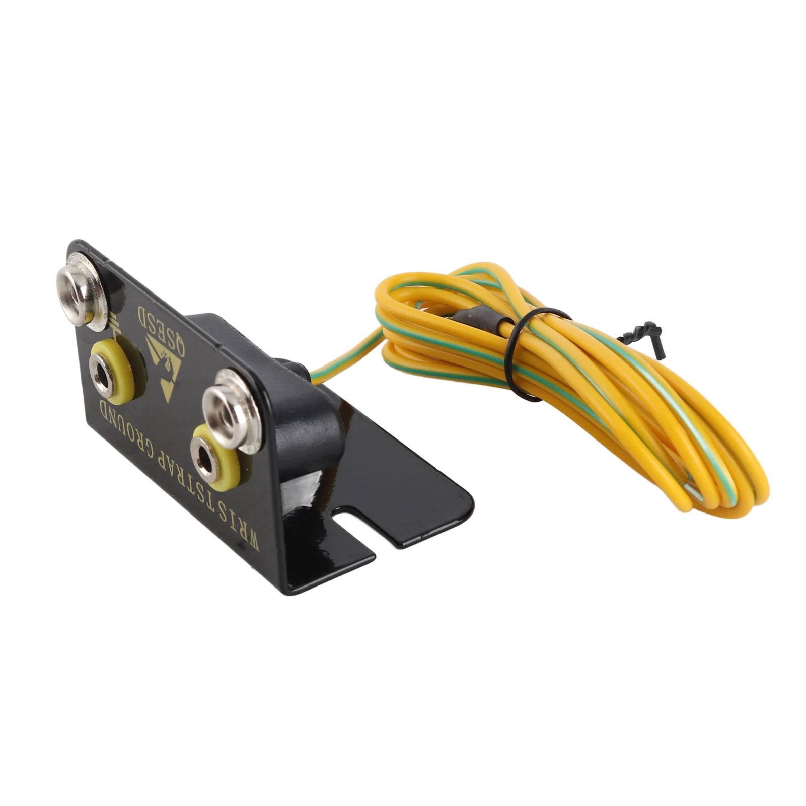 Wrist Strap Grounding Adapter 2 Hole ESD Wrist Strap Grounding Plug Professional Anti Static Easy Installation for Workstation Qme