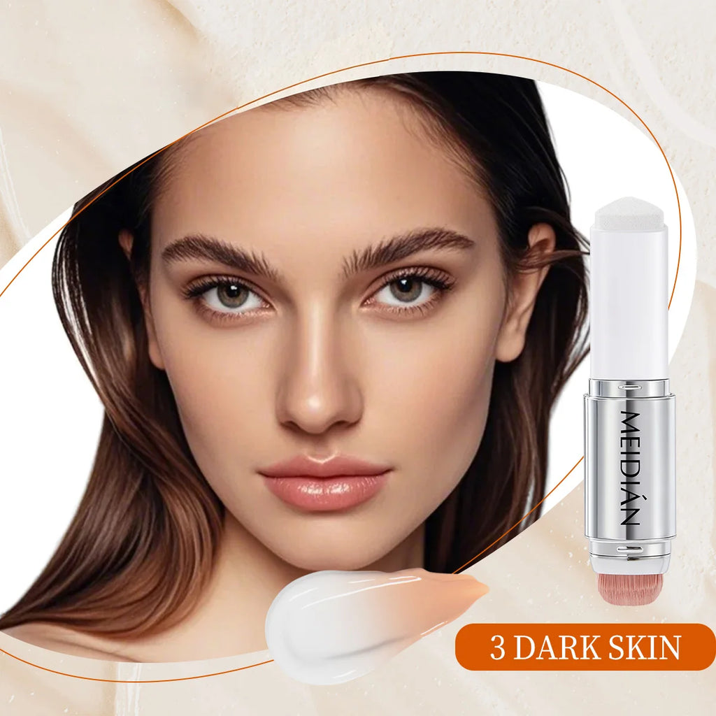 Changing Foundation Make-up Stick Moisturize Without Drying Brighten Qme 3 DARK SKIN