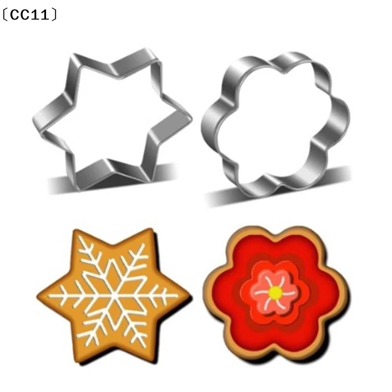 Fried Egg Decorating Fondant Tools Heart&star Shape Pastry Cutter Qme