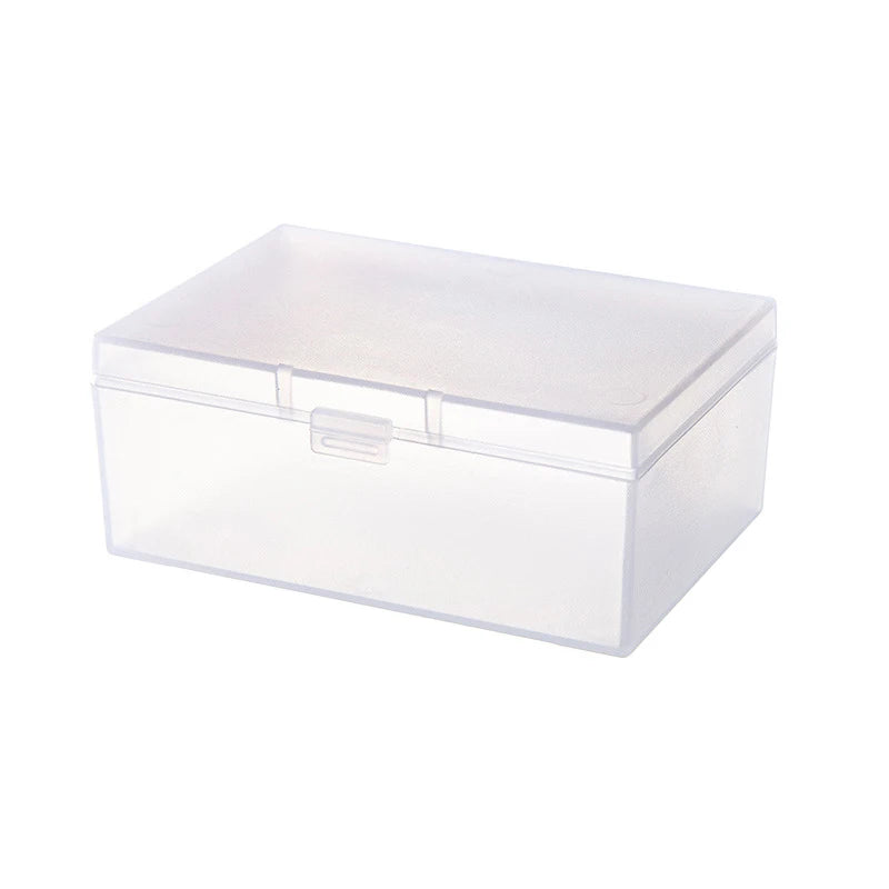 Dust-proof Jewelry Storage Box Transparent Plastic Square Semi Qme