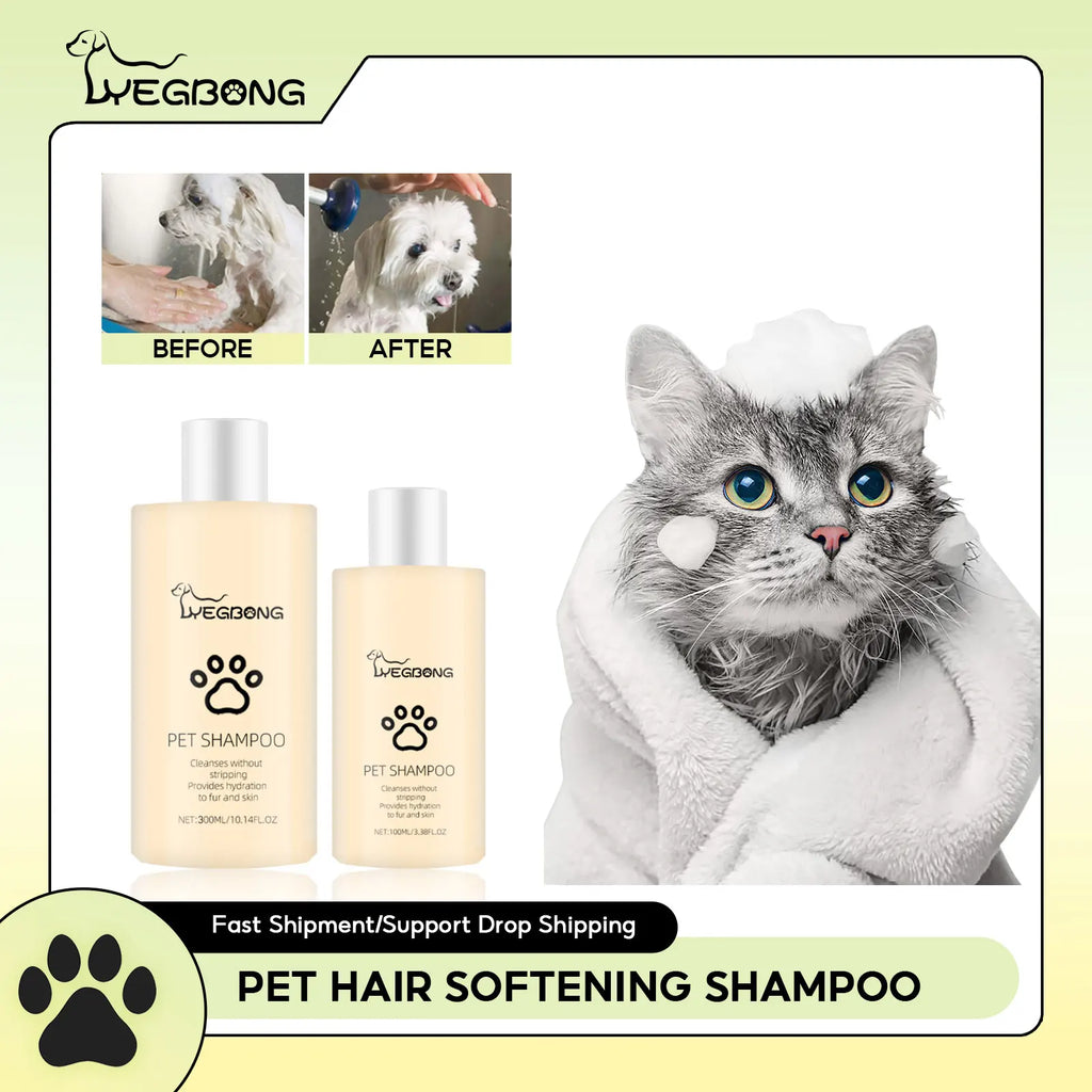 Pet Wash Shampoo Dogs Hair Soften Dirts Mites Removal Flea Kille Deodorizing Reduce Itching Anti Flea Pet Grooming Puppy Shampoo Qme