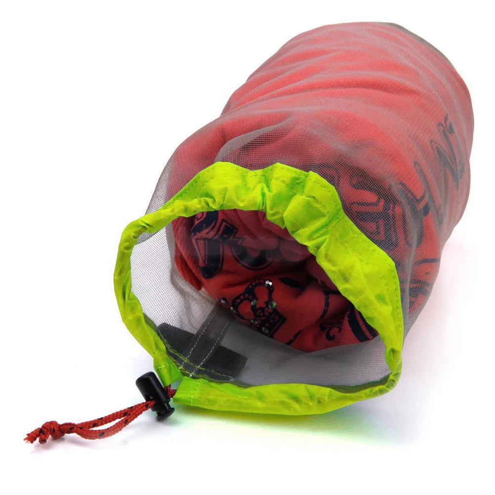 Ultralight Nylon Mesh Mesh Laundry Bag Ultralight Nylon Mesh Bags Traveling Organizer for Camping Travel Hiking Outdoor Sports Qme