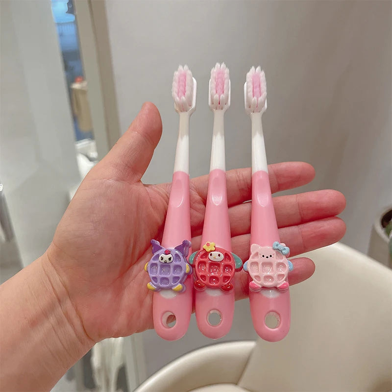 Hello Kitty Kuromi Cookie Soft-bristle Toothbrush Gum Tooth Care Qme