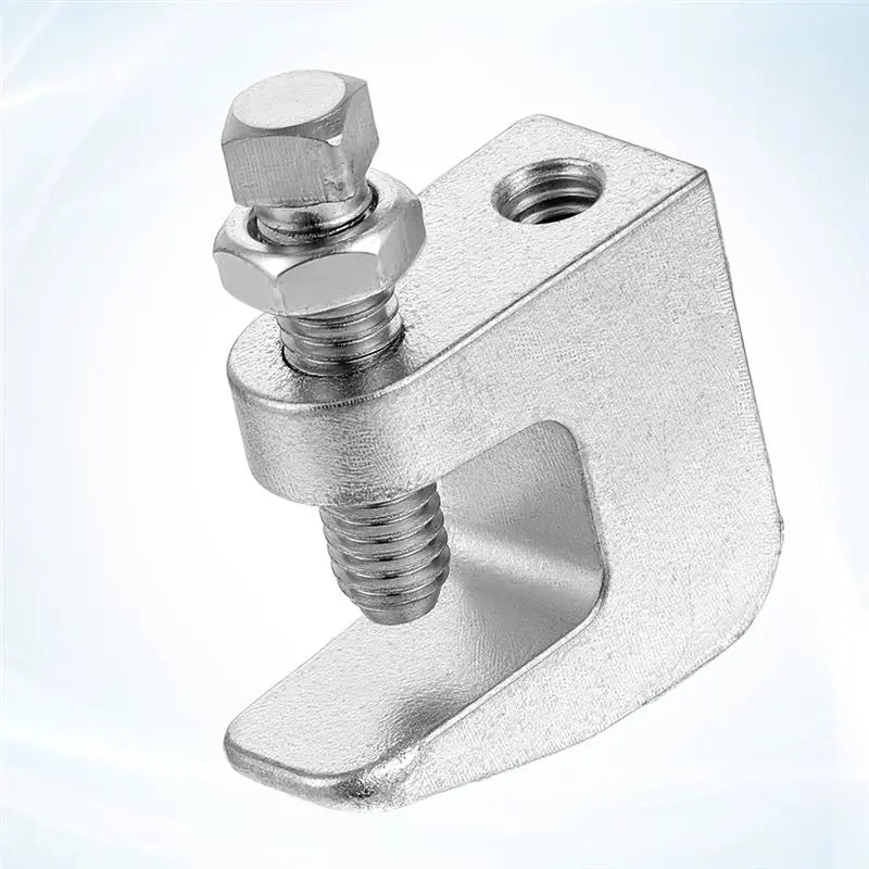 A02F-Iron Beam Clamp 10 Pcs UNC 3/8" 3/4" Jaw Openings Vertical Pipe Support Wall Ceiling For Copper PVC Tubing Qme
