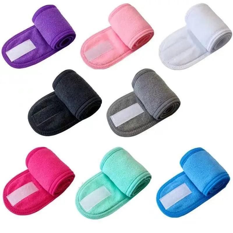 Eyelash Extension Headband Makeup Eyelash Extension Supplies Lashes Accessories Face Washing Bath SPA Facial Adjustable Headband Qme