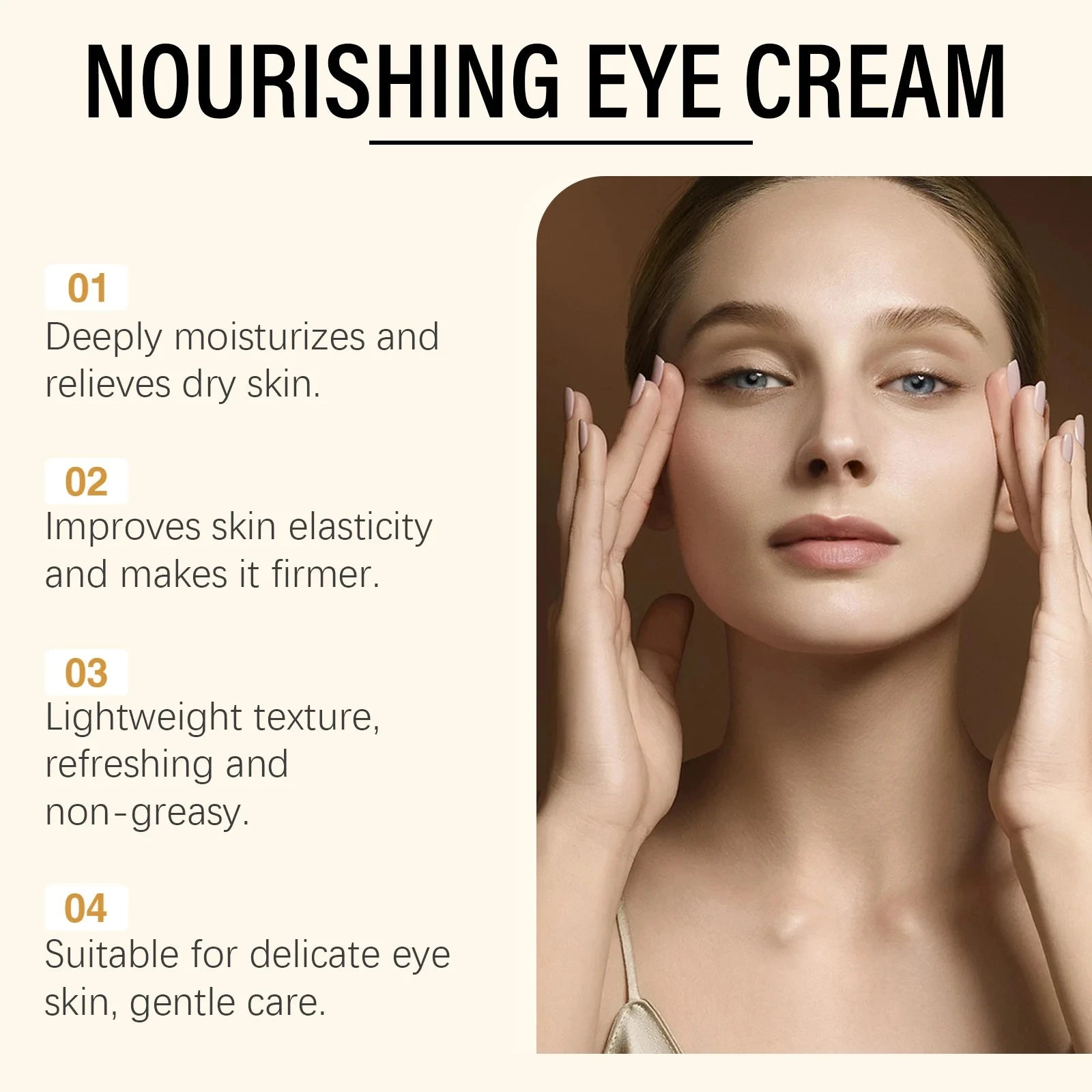 5D Peptide Anti-wrinkle Eye Cream Firming Remove Dark Circles Reduces Fine Lines Crow's Feet Smoothing Nourishing Eye Care Qme