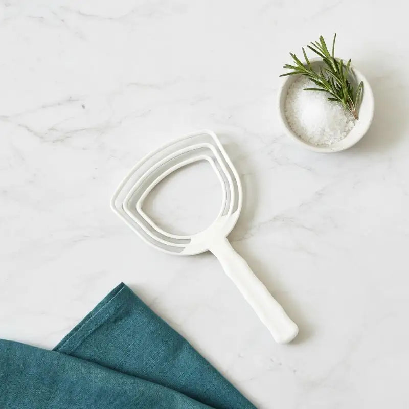 White Bone Scraper Kitchen Dust Meat Tool Plastic Handhold Manual Qme Default Title