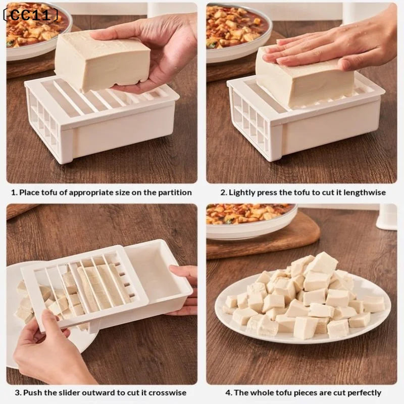 Food Grade Tofu Cutter Quick Even Cutting Non Slip Handle Diced Qme