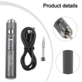 1 X Digital Display Soldering Iron Kit Adjustable Temperature Quick Heat-Up USB Powered With LCD Screen Portable Cordless Qme L002