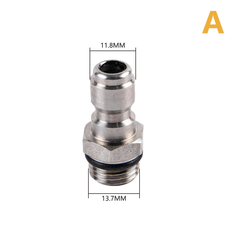 1 4 Female Quick Connect M14 5 Thread Pressure Washer Connector Qme A