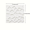3D Waterproof and Stain-Resistant Self-Adhesive Modern Style Wallpaper Ceiling Living Room Background Home Decor Wall Sticker Qme white 12pcs 35x35cm