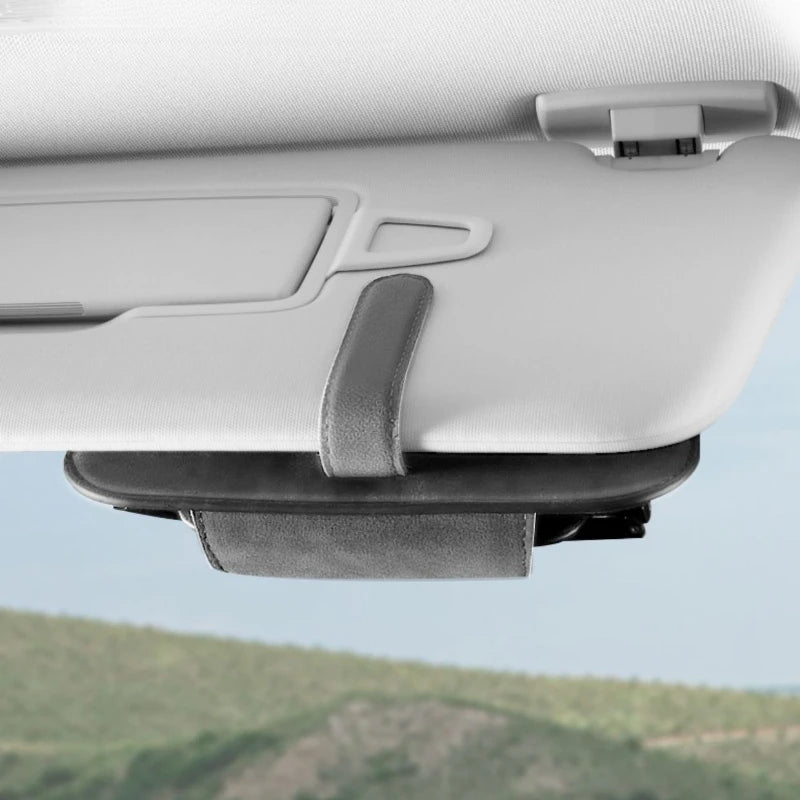 Durable Car Eyeglass Holder Sun Visor Secure Clip-on Design Fits Most Qme