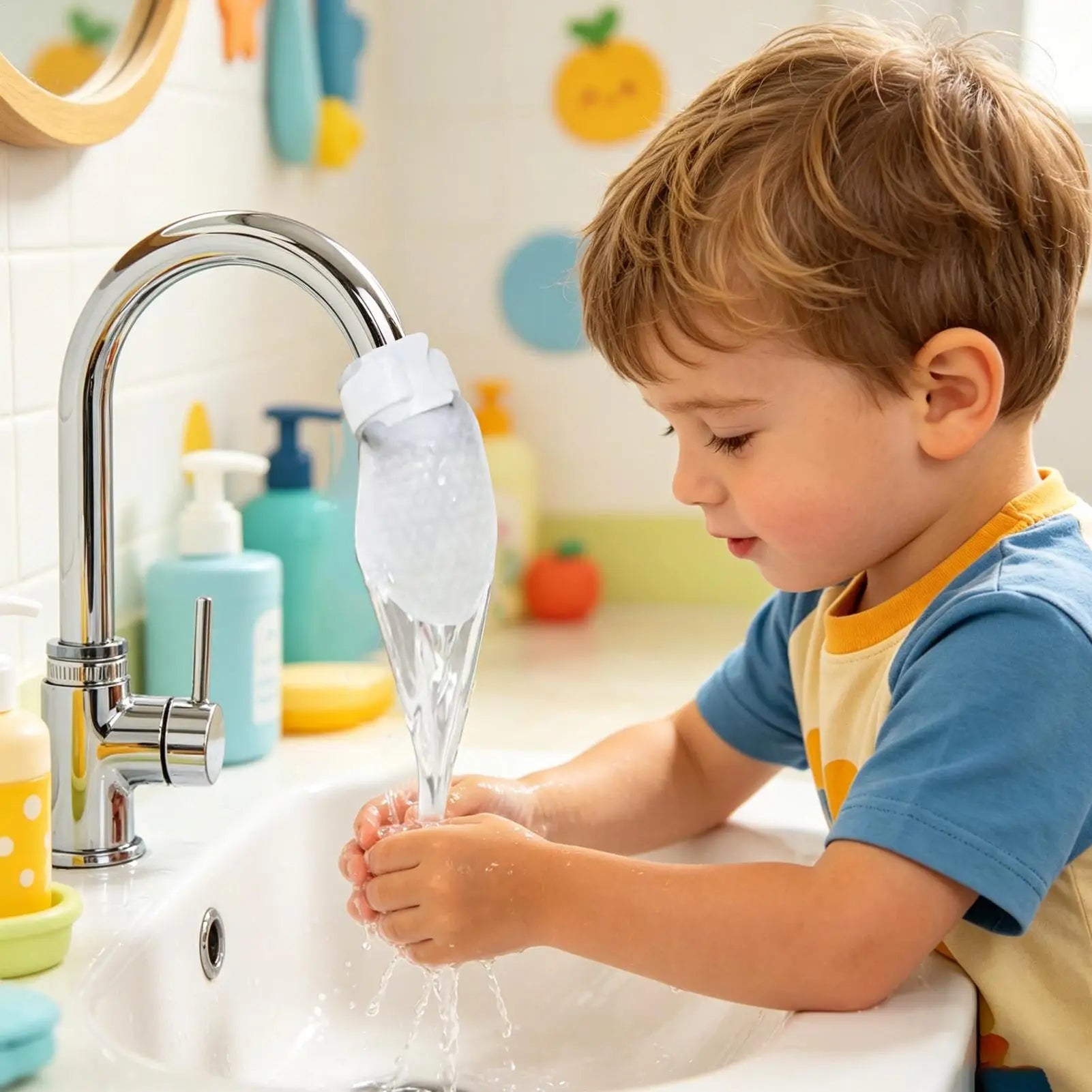 Faucet Filter Cotton Bag 20 Pieces Universal Splash-proof Replacements Kitchen Sink Faucet Filter Bag for Home RV Commercial Qme