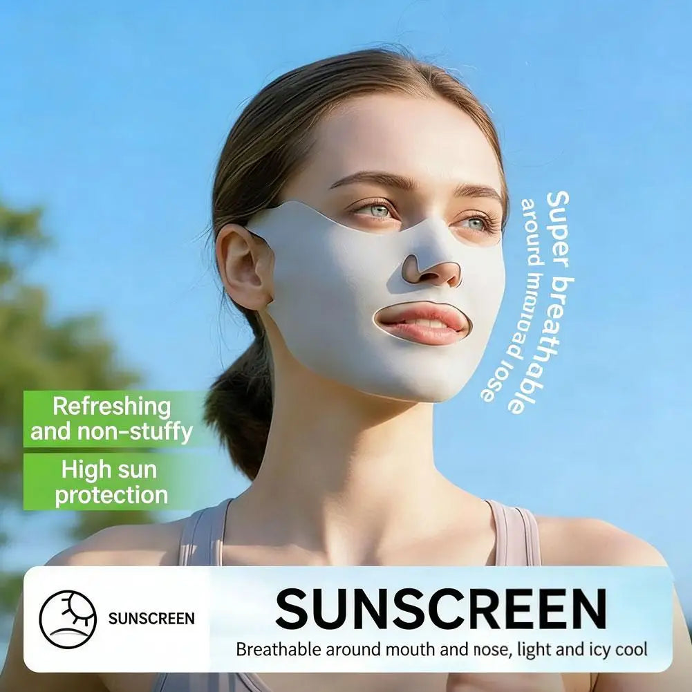 Anti-UV Face Mask Breathable Washable Cover Sunscreen Outdoor Daily Qme