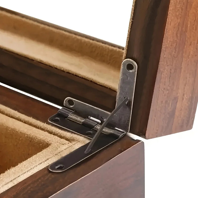 Box Support Hinges, Metal Lid Stay Hinge For Wooden Watch Box Jewelry Gift Box Lid Hold Open Support Hardware Qme