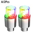 Wheel Lights LED Bicycle Valve Light Universal Car Neon Lamp Cover Qme Colorful light