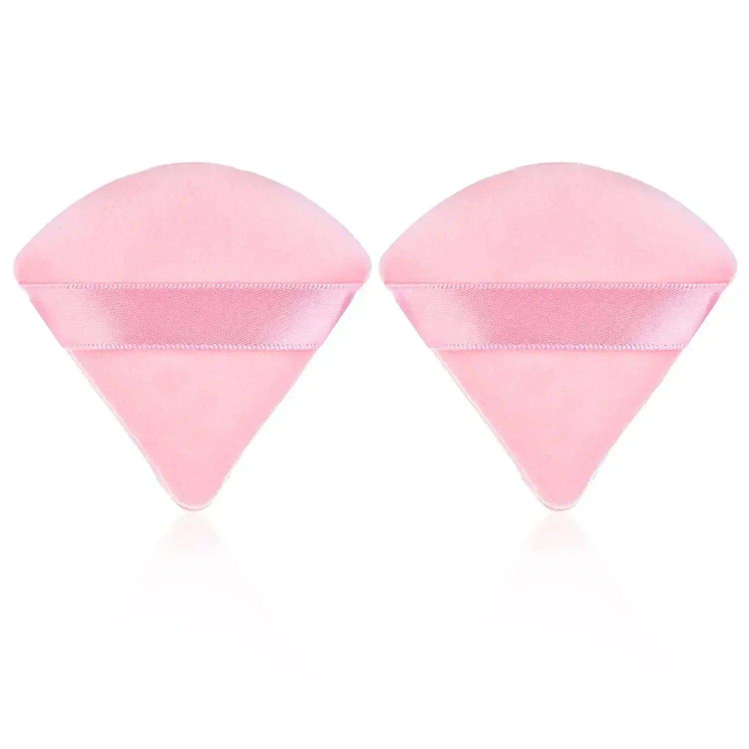  Soft Makeup Puff Hypoallergenic Precision Sponges Foundation Concealer Cruelty-free Finger Sponge Puff Beauty Makeup Tools Qme 2pcs-Pink