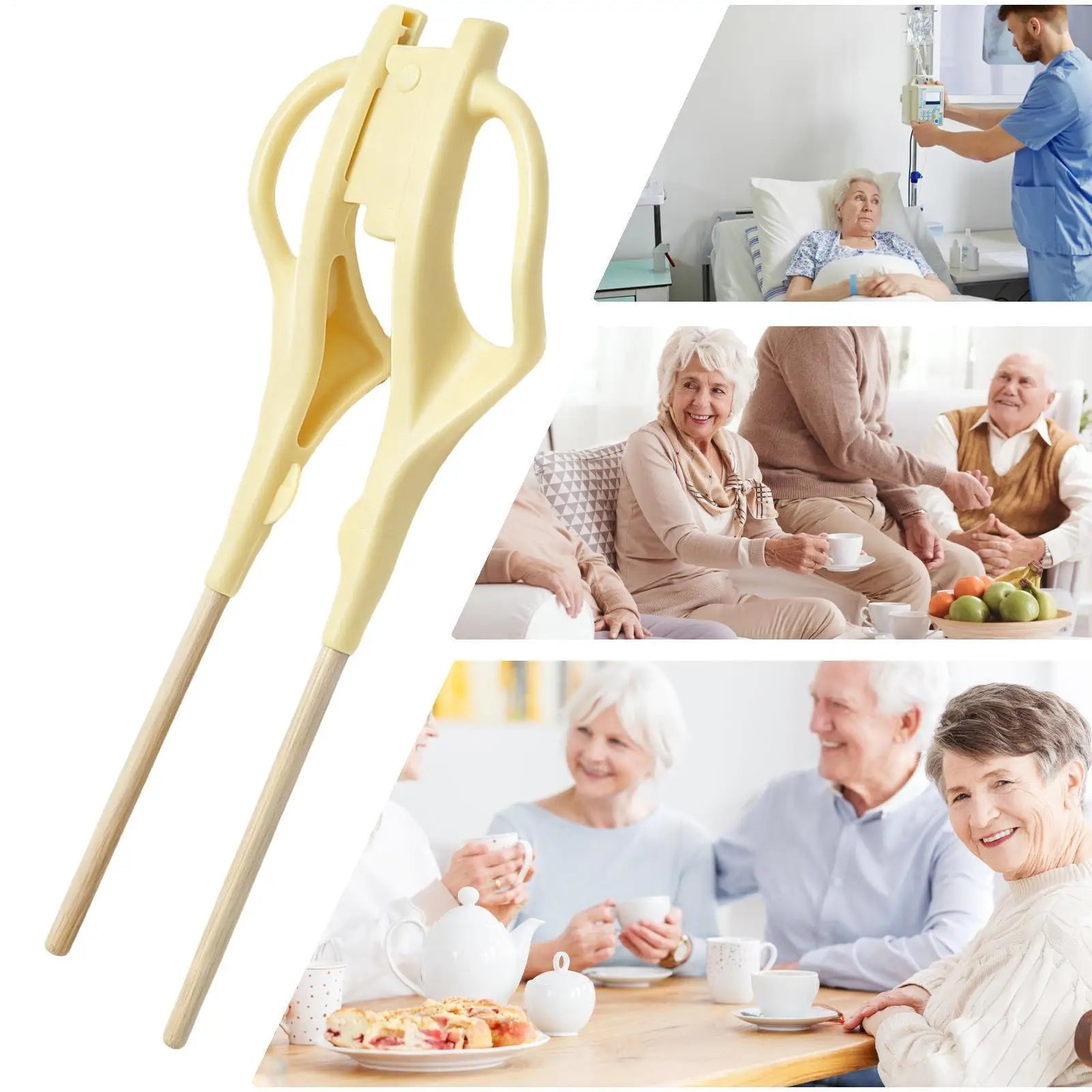 Easy Chopsticks For Adults Ergonomic Anti-Shake Replaceable Finger Helper Adult Feeding Assistance Chopsticks For Women Men Qme