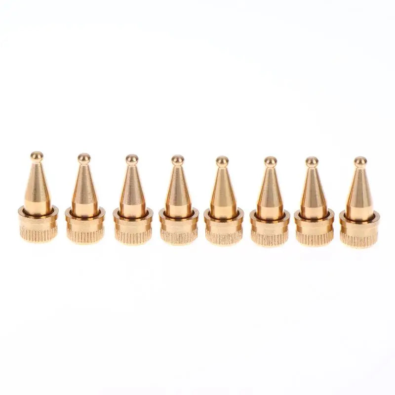 4 Speaker Spikes Hi-fi Feet Stands Accessories Copper M8 Thread Qme 28mm 8pcs