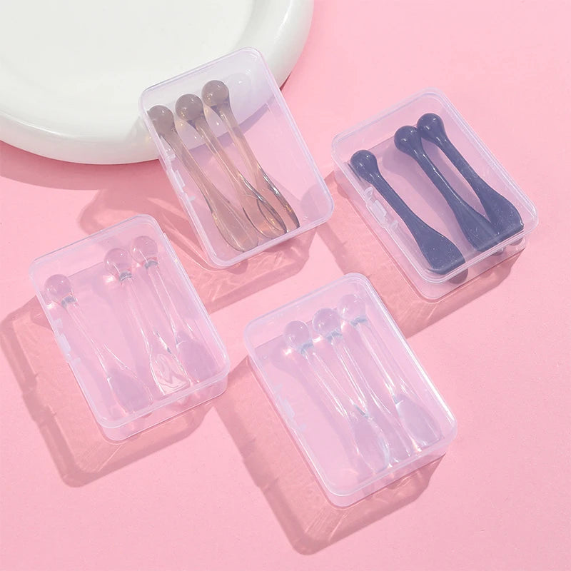 1 Beauty Tools Acrylic Cosmetic Spatulas Scoop Box Face Cream Mask Qme