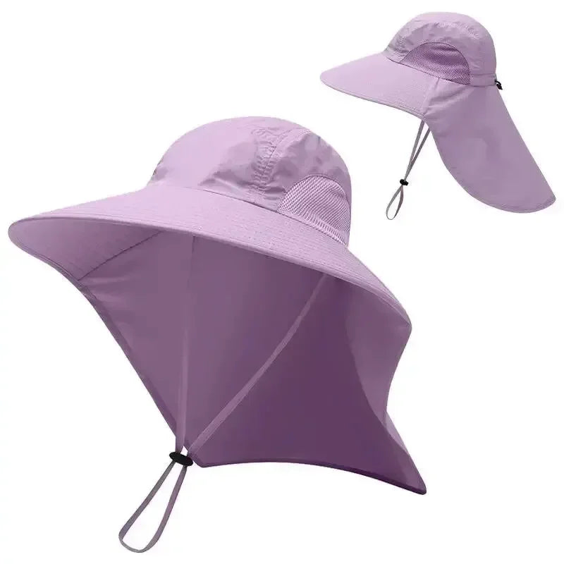 Wide Brim Baseball Hats Women Men Sun Defender Cooling Neck Guard Qme