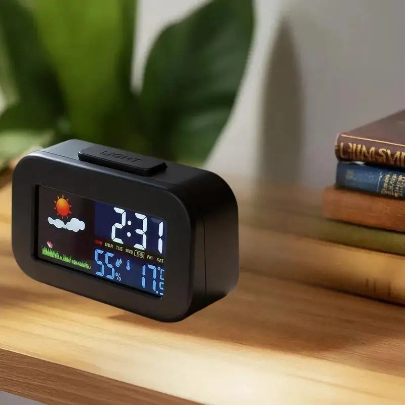 Temp Humidity Monitor Backlit Kids Teens Bedroom Dorm Desk Qme Default Title