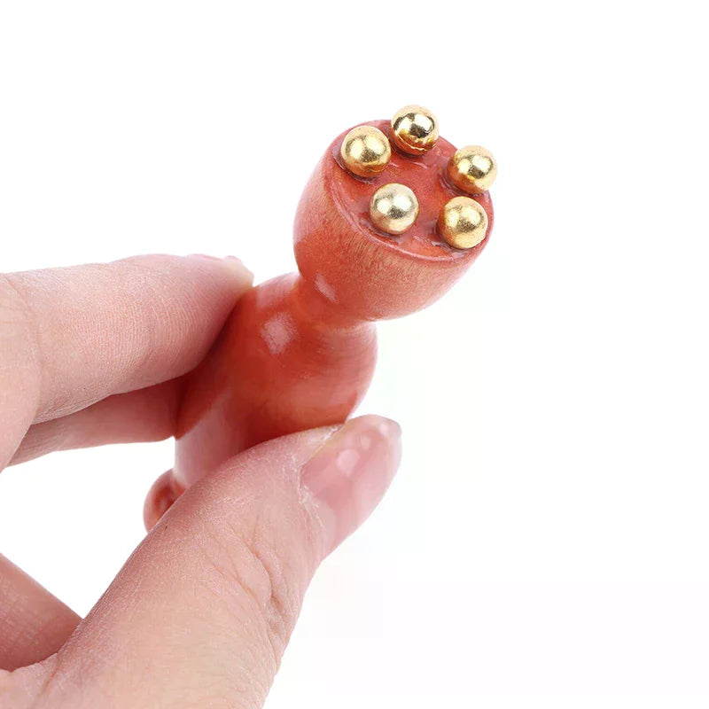 Handheld Lotus Seedpod Beauty Professional Alloy Rosewood Facial Qme
