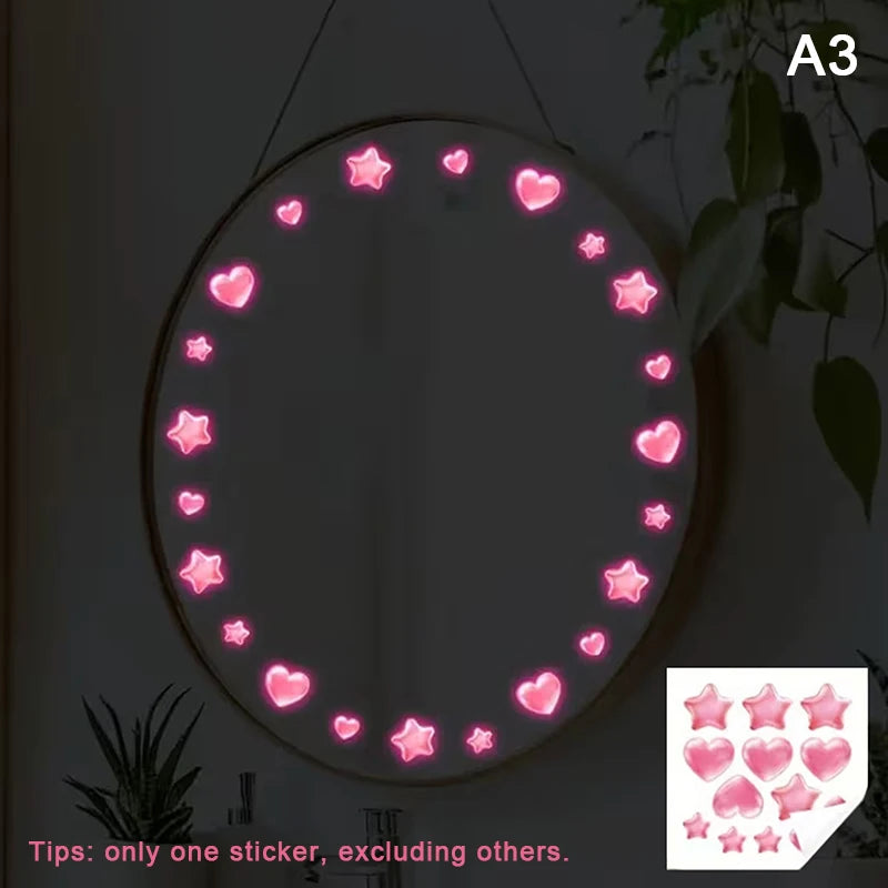 Glow-in-the-Dark Turtle Bathroom Stickers Self-adhesive Sink Wall Sticker Waterproof Bathroom, Bedroom Decals Home Decor Qme A3