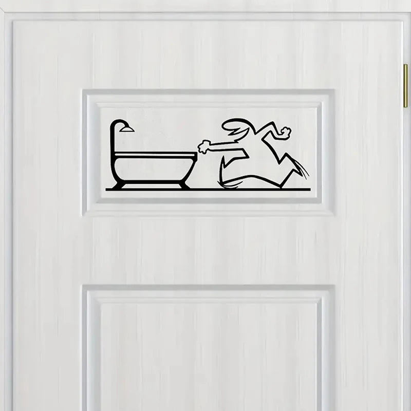 Wall Sticker Minimalist Self-adhesive Waterproof Decal Walls Doors Qme