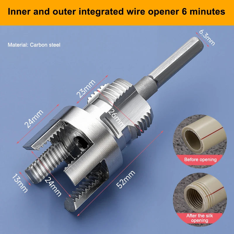 4 6 Split Integrated Internal External Water Pipe Threading Tool PPR Qme A2