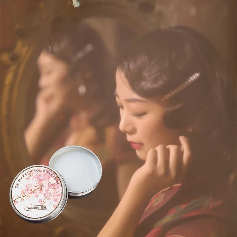 Woman Lavender Solid Perfume Portable Solid Balm Fresh Elegant Long-lasting Fragrances Cream Plant Flower Body Aroma Deodorants Qme