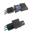 Anti-theft Tracker for Automobile and Electric Vehicle with GPS Locator Track Playback of Relay Positioning Qme black