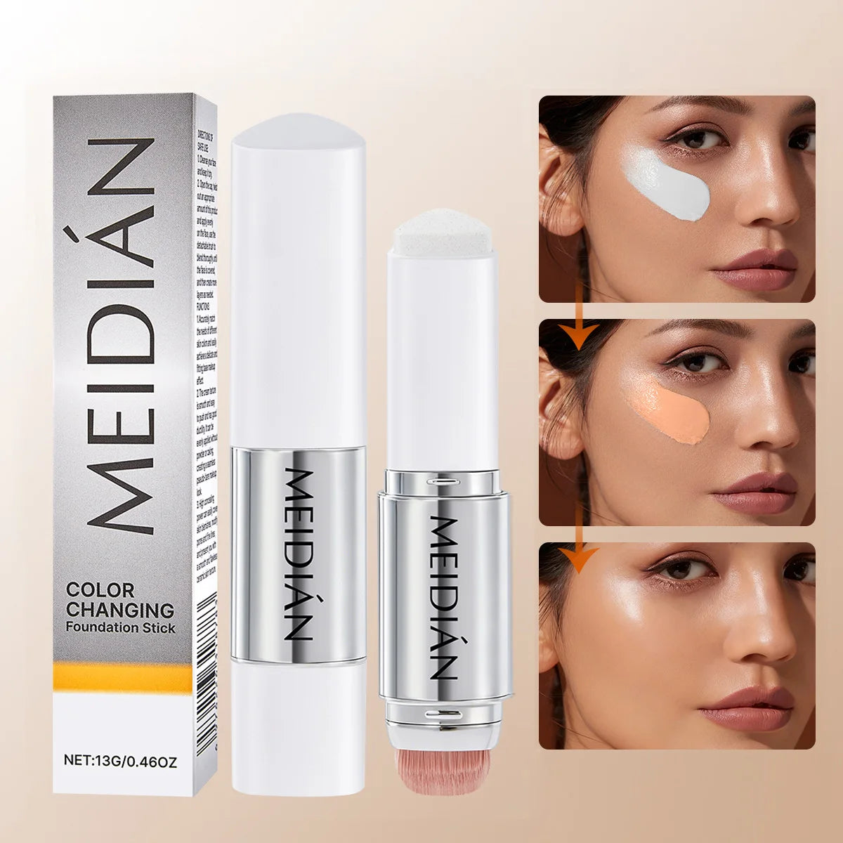 Changing Foundation Make-up Stick Moisturize Without Drying Brighten Qme